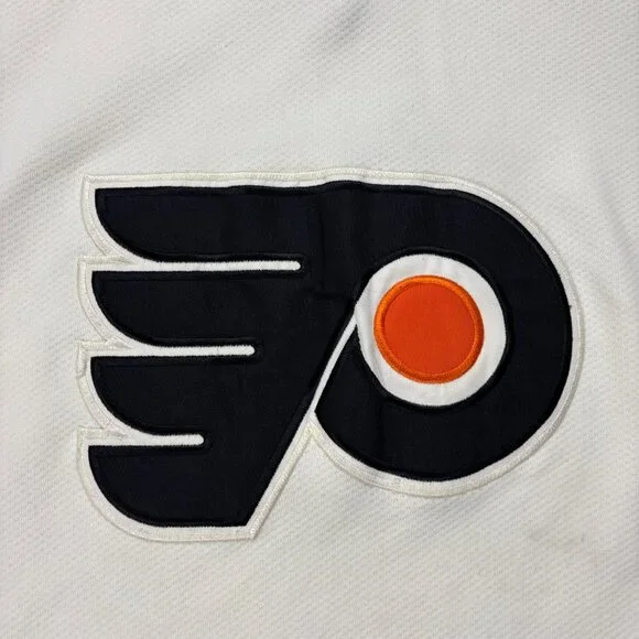Vintage Philadelphia Flyers Starter Hockey Home Jersey White Sz L NHL - Picture 2 of 12